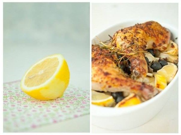 Курица с паприкой и лимоном