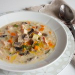 Куриный суп с цуккини и шампиньонами3