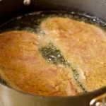 Шницель из свиной вырезки с соусом тартар1