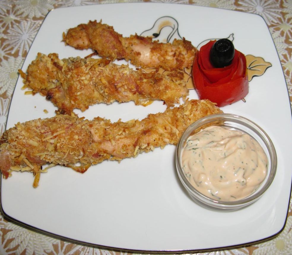 Куриное филе в беконе и сухарях (1)