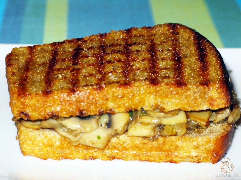 Бутерброд-гриль с шампиньонами и сыром (8)
