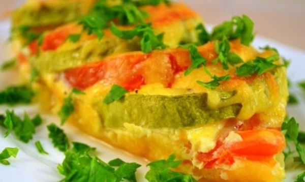 Кабачки запеченные с сыром